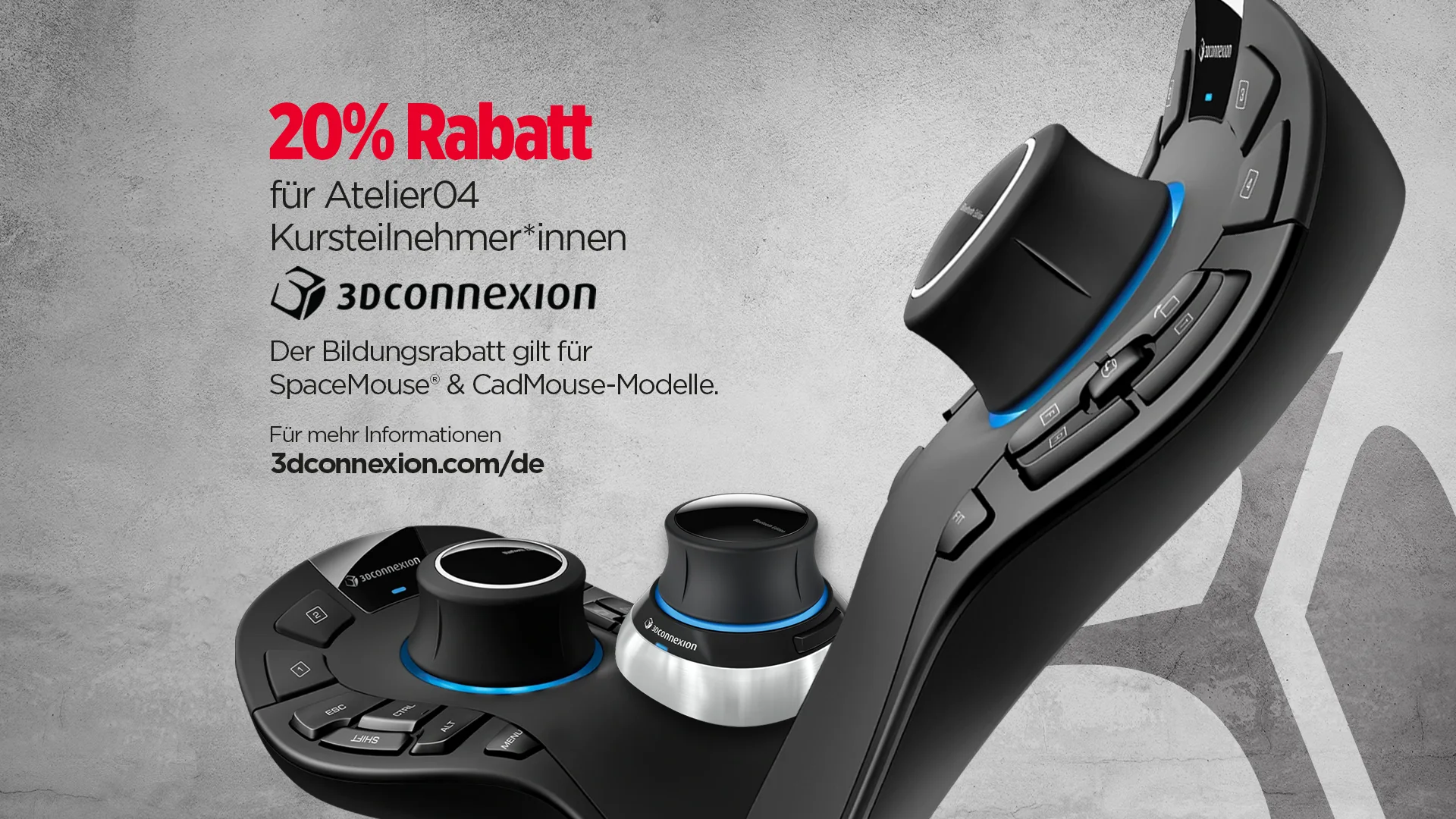 „20% auf 3Dconnexion-Produkte!“