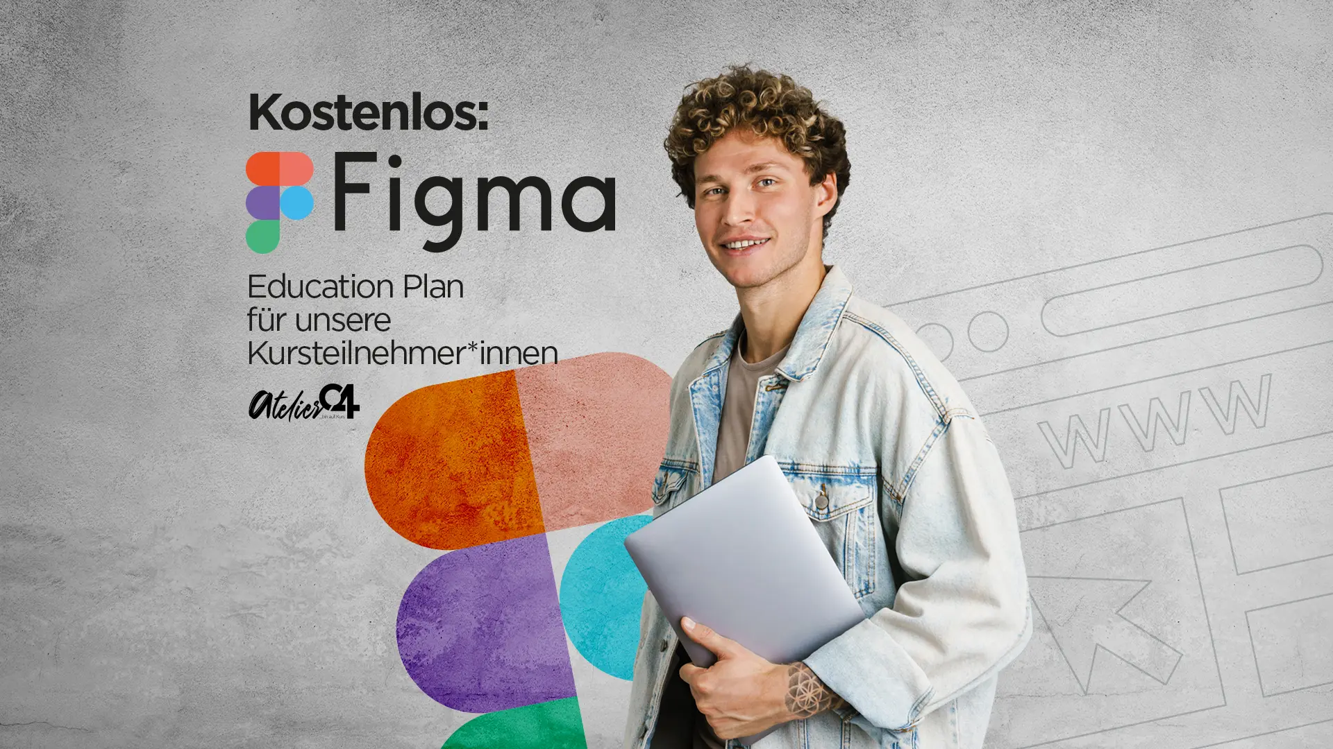 „Figma gratis für Kursteilnehmer*innen!“