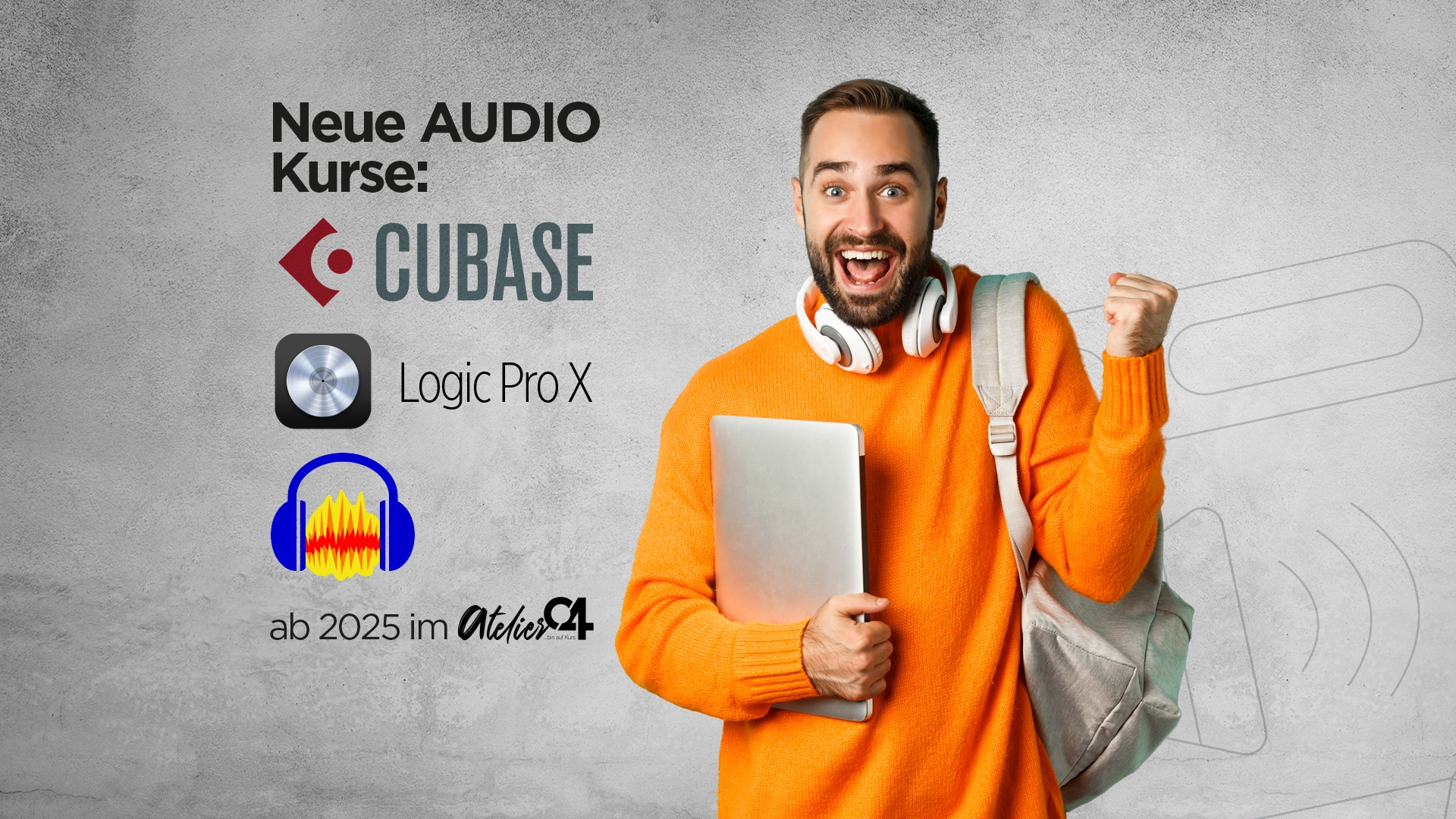 Neue AUDIO Kurse ab 2025 im Atelier04!